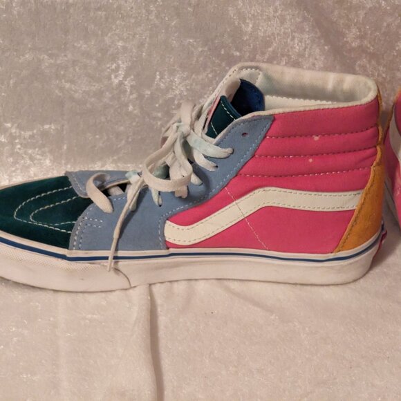Classic Vans SK 8-HI Colorblock Skateboard Shoes Size 7.5 - Picture 9 of 12